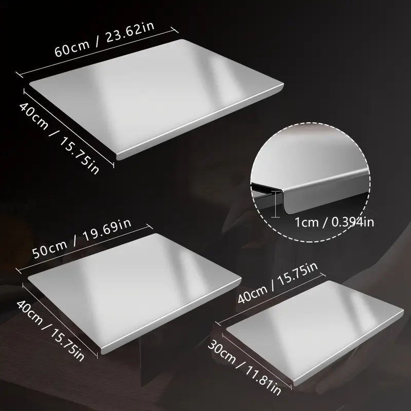 Stainless Steel Chopping Board, Non-Slip Kitchen Chopping Board, Kitchen Cutting Board, Kitchen Accessories, Household Kitchen Gadgets