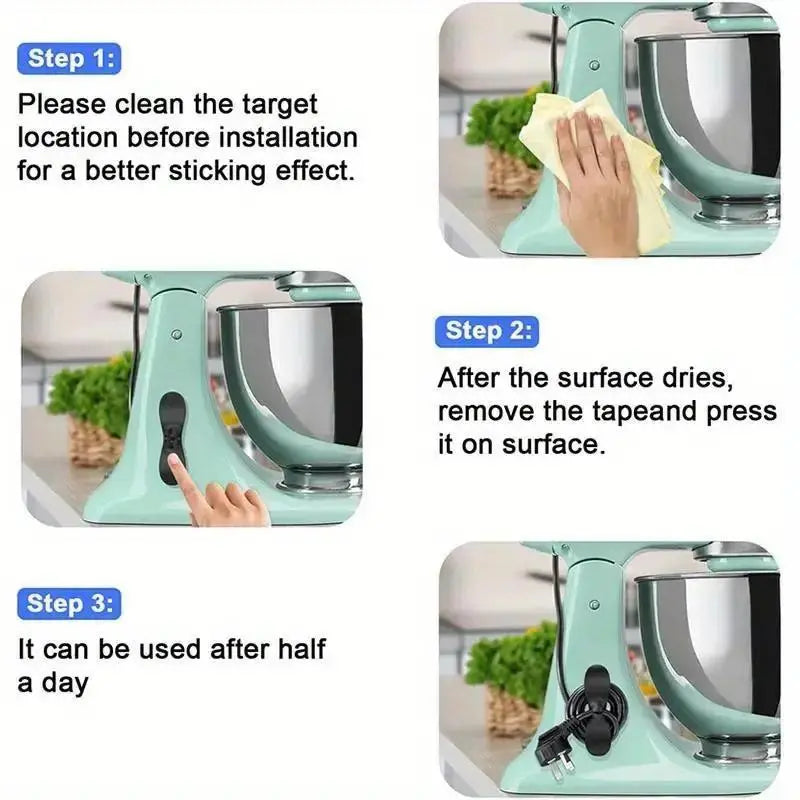 Father'S Day Gift 6-Pack Sturdy Kitchen Appliance Cord Winder Clips, Cable Management Organizers for Air Fryers, Coffee Makers, Blenders & Kitchen Gadgets, Blender
