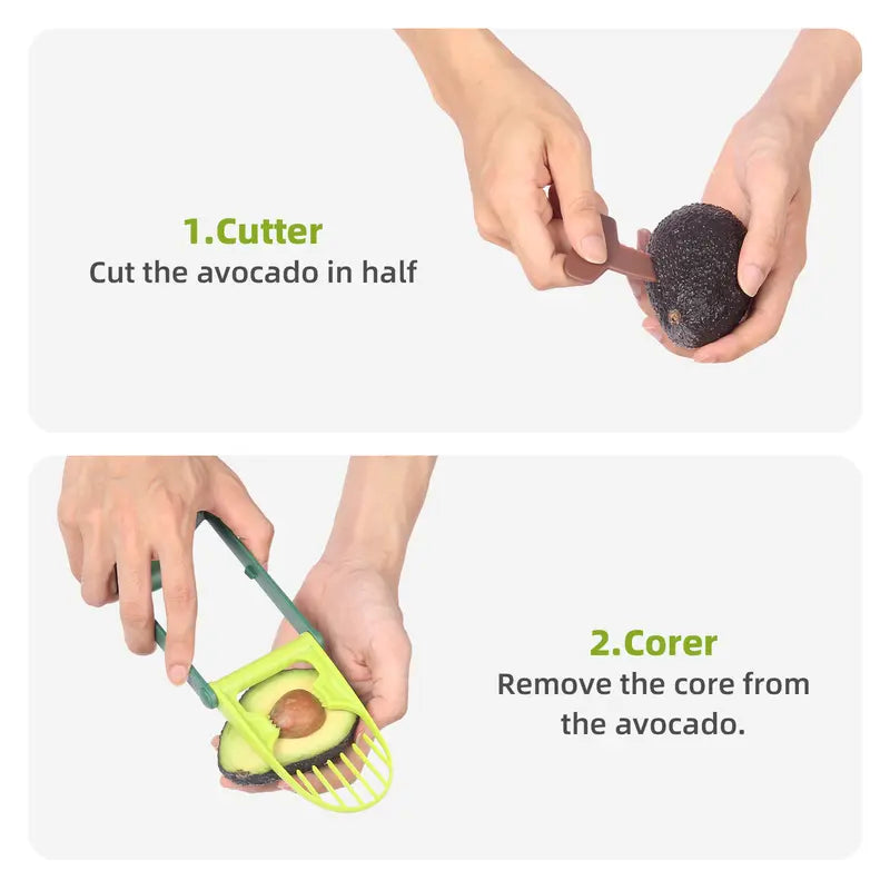 Avocado Slicer, Multifunctional Avocado Cutter, Fruit Slicer, Fruit Corer, Kitchen Tool for Home Use, Kitchen Gadgets
