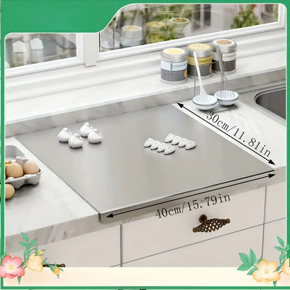 Stainless Steel Chopping Board, Non-Slip Kitchen Chopping Board, Kitchen Cutting Board, Kitchen Accessories, Household Kitchen Gadgets