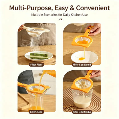 Kitchen Sieve Filter Screen, Kitchen Utensil Colander Accessory for Food Straining Kitchen Utensils