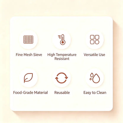 Kitchen Sieve Filter Screen, Kitchen Utensil Colander Accessory for Food Straining Kitchen Utensils